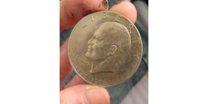 1 Dollar USA (1776 - ) Copper/Nickel Dwight David Eisenhower (1890-1969)