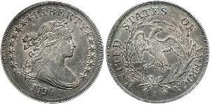 1 Dollar USA (1776 - ) Copper/Silver Anne Willing Bingham (1764-1801)