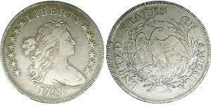 1 Dollar USA (1776 - ) Copper/Silver Anne Willing Bingham (1764-1801)