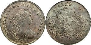 1 Dollar USA (1776 - ) Copper/Silver Anne Willing Bingham (1764-1801)