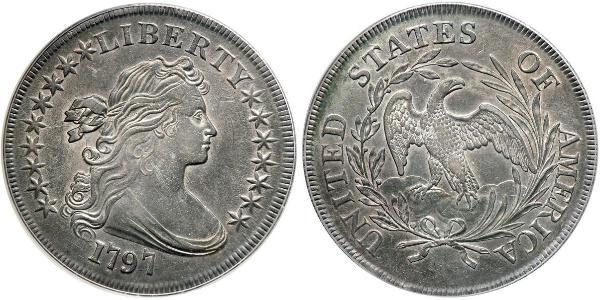 1 Dollar USA (1776 - ) Copper/Silver Anne Willing Bingham (1764-1801)