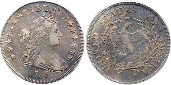 1 Dollar USA (1776 - ) Copper/Silver Anne Willing Bingham (1764-1801)