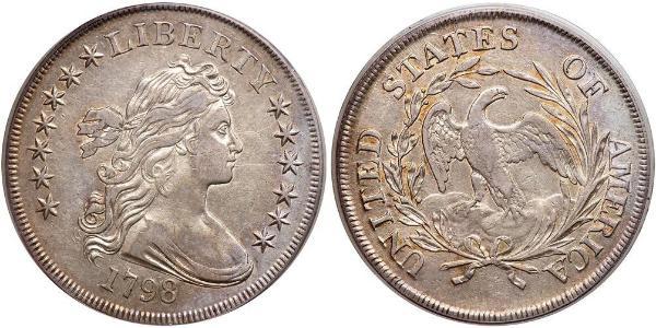 1 Dollar USA (1776 - ) Copper/Silver Anne Willing Bingham (1764-1801)