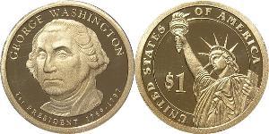 1 Dollar USA (1776 - ) Copper/Zinc George Washington