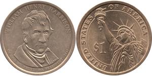 1 Dollar USA (1776 - ) Copper/Zinc William Henry Harrison