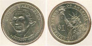 1 Dollar USA (1776 - ) Copper/Zinc George Washington