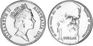 1 Dollar Australie (1939 - ) Cuivre/Aluminium/Nickel Elizabeth II (1926-2022)