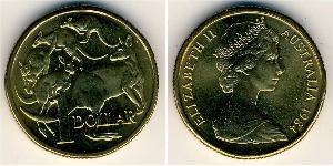 1 Dollar Australie (1939 - ) Cuivre/Aluminium/Nickel Elizabeth II (1926-2022)