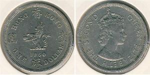 1 Dollar Hong Kong Cuivre/Nickel 