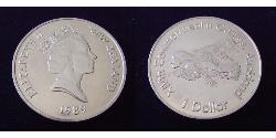 1 Dollar Nouvelle-Zélande Cuivre/Nickel Elizabeth II (1926-2022)