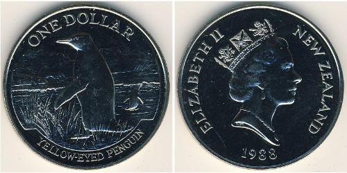 1 Dollar Nouvelle-Zélande Cuivre/Nickel 