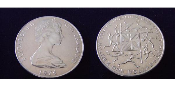 1 Dollar Nouvelle-Zélande Cuivre/Nickel Elizabeth II (1926-2022)