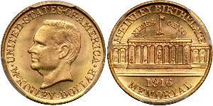 1 Dollar USA (1776 - ) Gold William McKinley, Jr. (1843 - 1901)