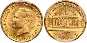 1 Dollar USA (1776 - ) Gold William McKinley, Jr. (1843 - 1901)