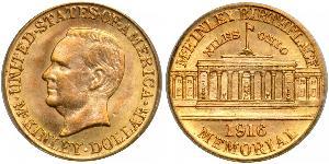 1 Dollar USA (1776 - ) Gold William McKinley, Jr. (1843 - 1901)