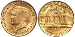 1 Dollar USA (1776 - ) Gold William McKinley, Jr. (1843 - 1901)