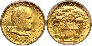 1 Dollar USA (1776 - ) Gold Ulysses S. Grant (1822-1885)