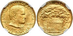 1 Dollar USA (1776 - ) Gold Ulysses S. Grant (1822-1885)