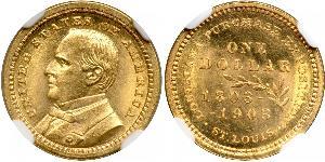 1 Dollar USA (1776 - ) Gold William McKinley, Jr. (1843 - 1901)