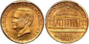 1 Dollar USA (1776 - ) Gold William McKinley, Jr. (1843 - 1901)