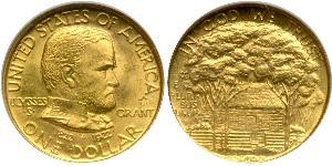 1 Dollar USA (1776 - ) Gold Ulysses S. Grant (1822-1885)