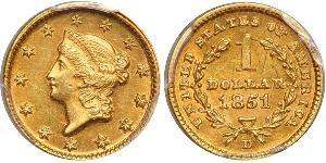 1 Dollar USA (1776 - ) Gold 