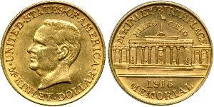 1 Dollar USA (1776 - ) Gold William McKinley, Jr. (1843 - 1901)