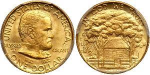 1 Dollar USA (1776 - ) Gold Ulysses S. Grant (1822-1885)