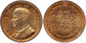 1 Dollar USA (1776 - ) Gold William McKinley, Jr. (1843 - 1901)