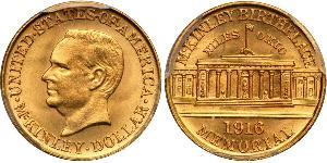 1 Dollar USA (1776 - ) Gold William McKinley, Jr. (1843 - 1901)