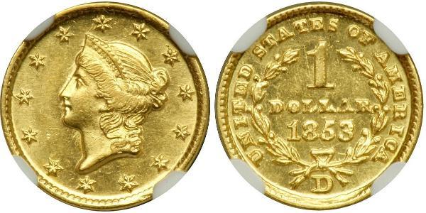 1 Dollar USA (1776 - ) Gold 