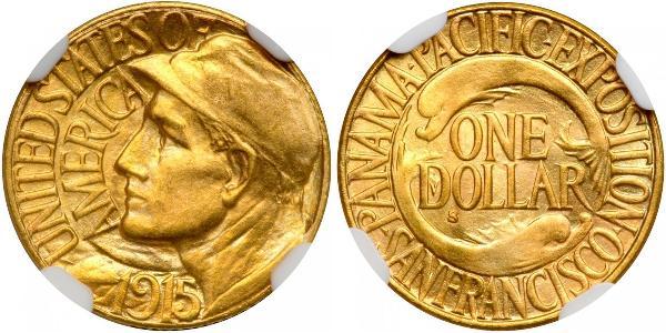 1 Dollar USA (1776 - ) Gold 