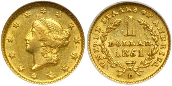 1 Dollar USA (1776 - ) Gold 