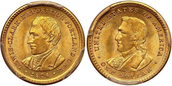 1 Dollar USA (1776 - ) Gold 