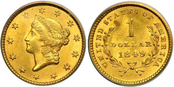 1 Dollar USA (1776 - ) Gold 