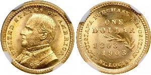 1 Dollar Vereinigten Staaten von Amerika (1776 - ) Gold William McKinley, Jr. (1843 - 1901)