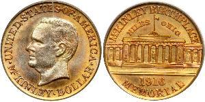 1 Dollar Vereinigten Staaten von Amerika (1776 - ) Gold William McKinley, Jr. (1843 - 1901)