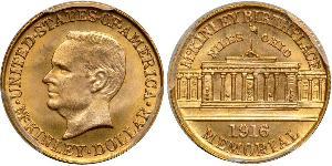 1 Dollar Vereinigten Staaten von Amerika (1776 - ) Gold William McKinley, Jr. (1843 - 1901)