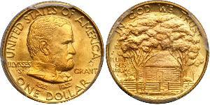 1 Dollar Vereinigten Staaten von Amerika (1776 - ) Gold Ulysses S. Grant (1822-1885)