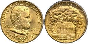 1 Dollar Vereinigten Staaten von Amerika (1776 - ) Gold Ulysses S. Grant (1822-1885)