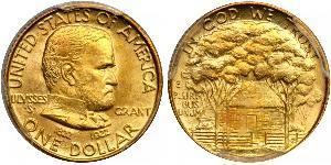 1 Dollar Vereinigten Staaten von Amerika (1776 - ) Gold Ulysses S. Grant (1822-1885)