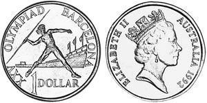 1 Dollar Australien (1939 - ) Kupfer/Aluminium/Nickel Elizabeth II (1926-2022)