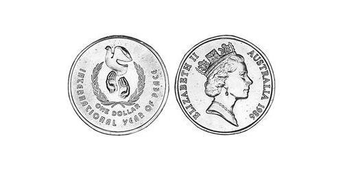 1 Dollar Australien (1939 - ) Kupfer/Aluminium/Nickel Elizabeth II (1926-2022)