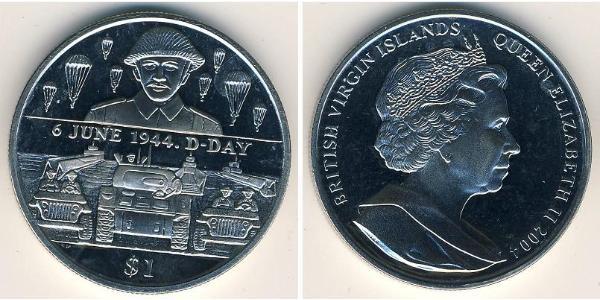 1 Dollar Jungferninseln Kupfer/Nickel 