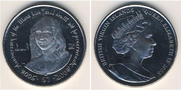 1 Dollar Jungferninseln Kupfer/Nickel Elizabeth II (1926-2022)