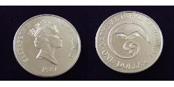 1 Dollar Neuseeland Kupfer/Nickel Elizabeth II (1926-2022)