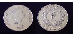 1 Dollar Neuseeland Kupfer/Nickel Elizabeth II (1926-2022)