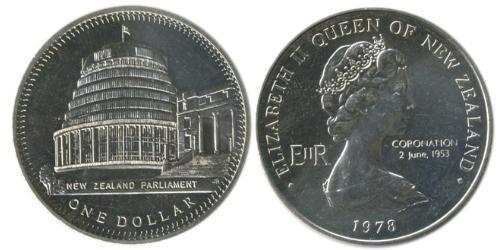 1 Dollar Neuseeland Kupfer/Nickel Elizabeth II (1926-2022)