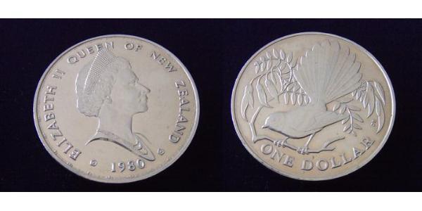 1 Dollar Neuseeland Kupfer/Nickel Elizabeth II (1926-2022)