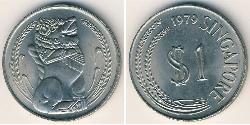 1 Dollar Singapur Kupfer/Nickel 